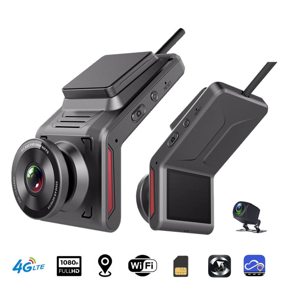 Hidden 4G Car Dash Cam with GPS | Dual FHD 1080P Cameras | Wi-Fi & Remote Control | Front and Rear Recording