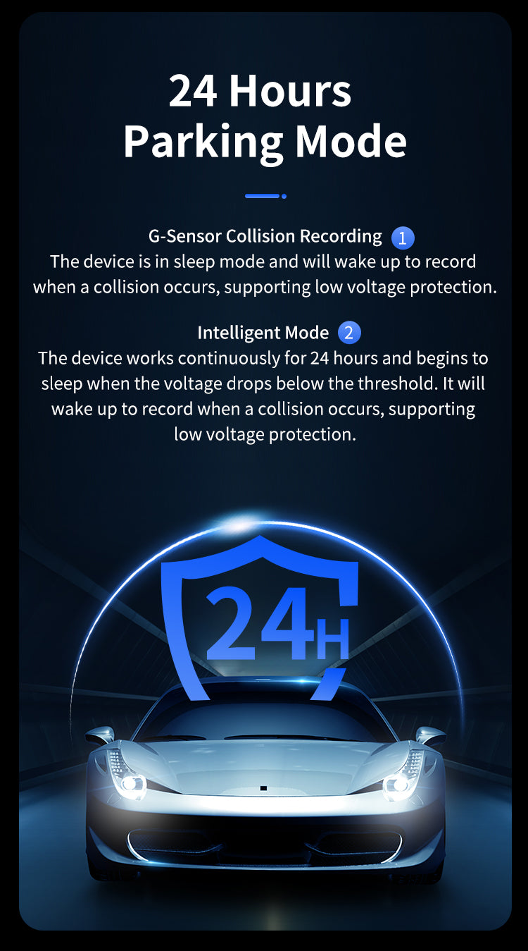 DG23 4G Dash Cam Single Lens - 1080P HD Night Vision WiFi Remote View Car Recorder