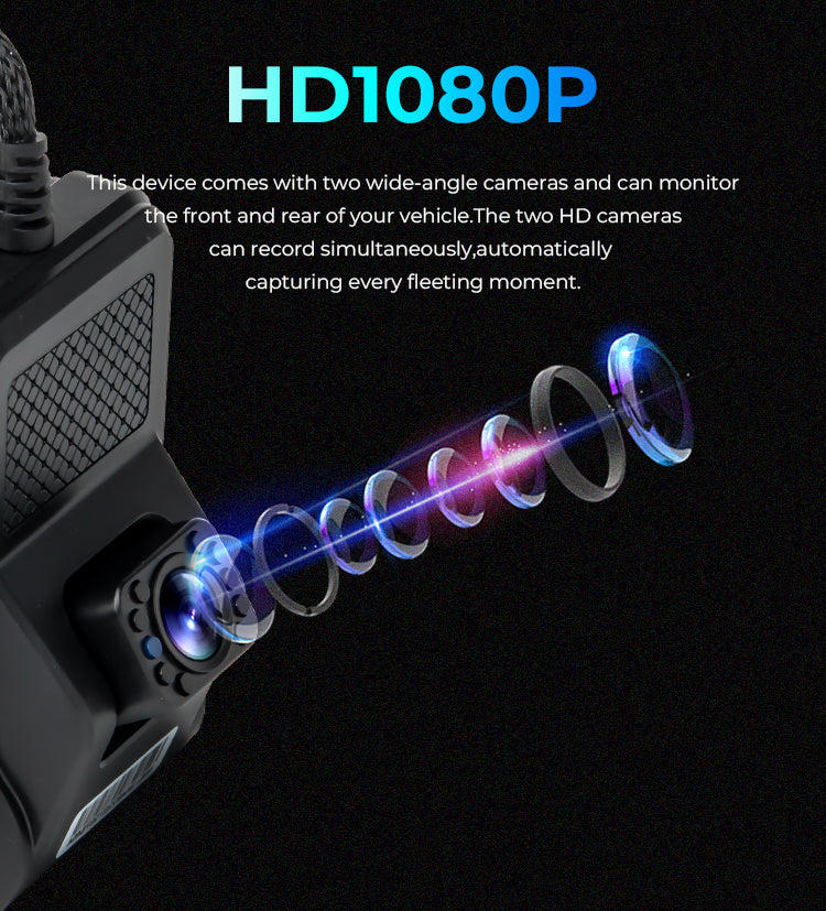 Car 4G GPS Dash Cam with Dual 1080P Lens | Integrated Mobile DVR GT10