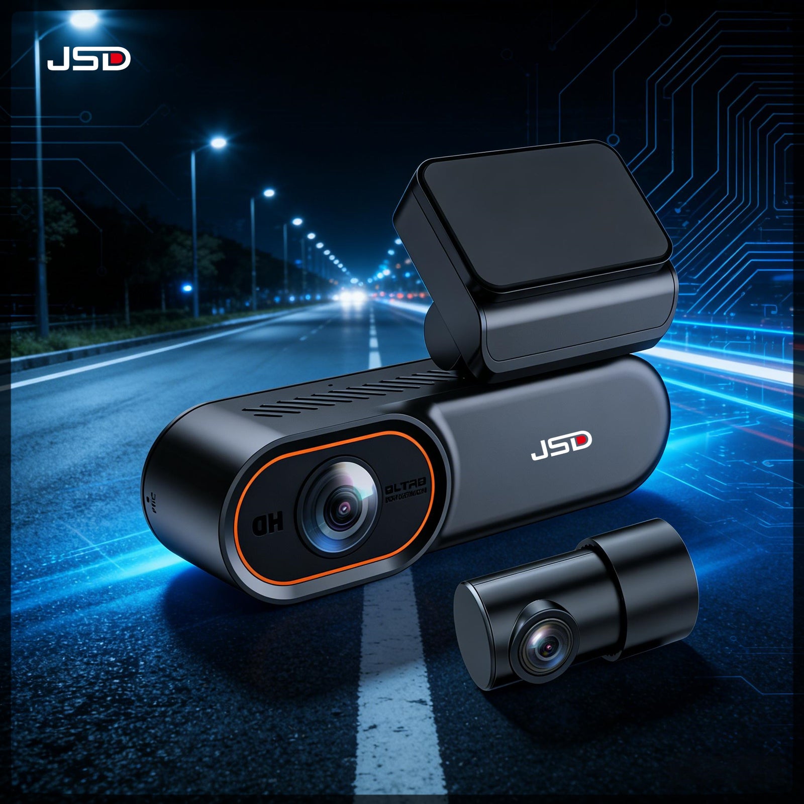 Dual Lens 2K Dash Cam 4G-Powered | Front Rear Recording + Parking Monitor